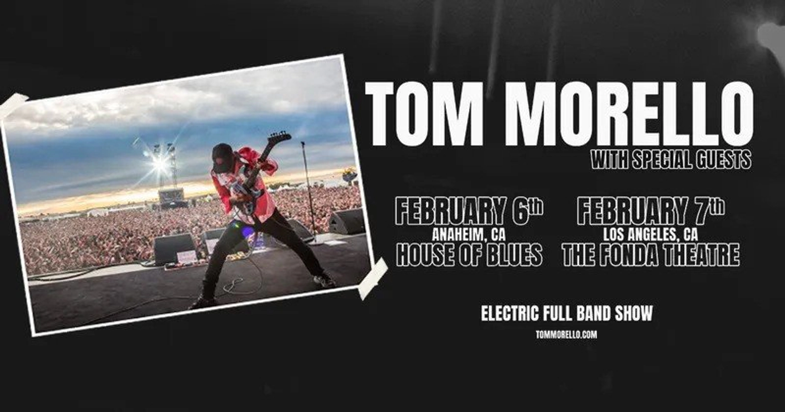 Enter To Win A Pair Of Tickets To See Tom Morello Friends At House Of