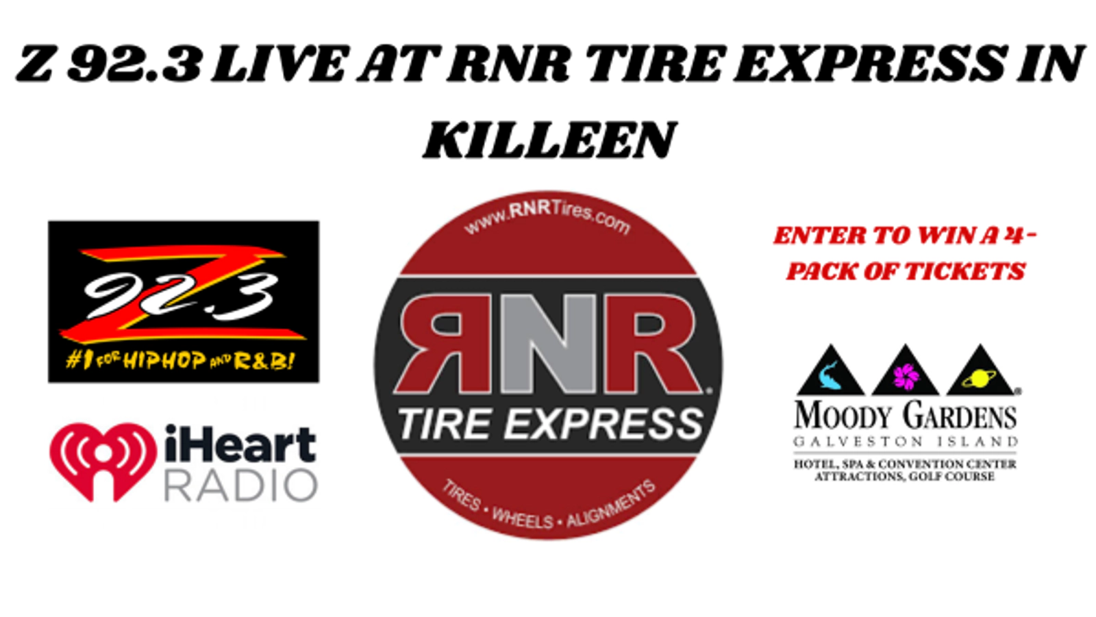 Enter to WIN Prizes from RNR Tire Express and iHeart Radio