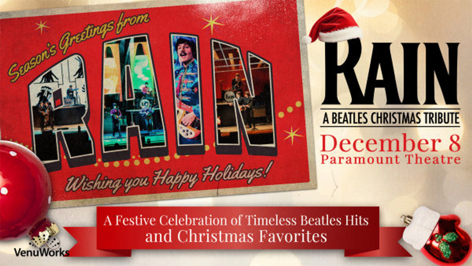 Win Tickets To RAIN - A Beatles Christmas Tribute