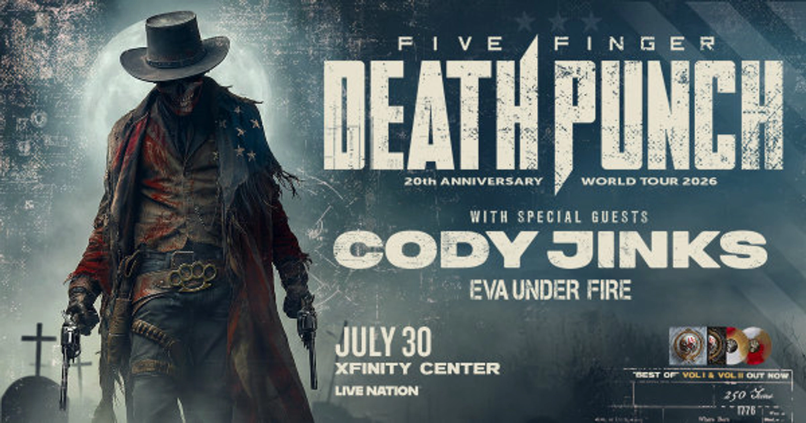 Win Tickets to Five Finger Death Punch at Xfinity Center!