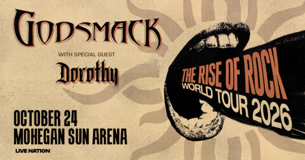 Godsmack: The Rise of Rock World Tour 2026 at Mohegan Sun Arena