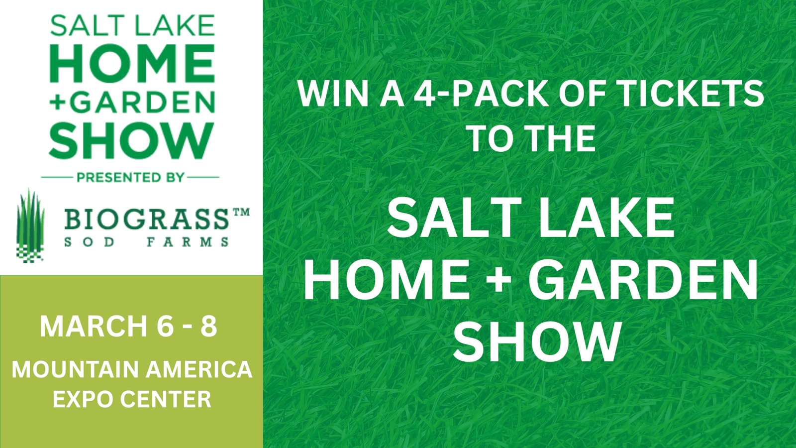Win A 4-Pack Of Tickets To The Salt Lake Home + Garden Show