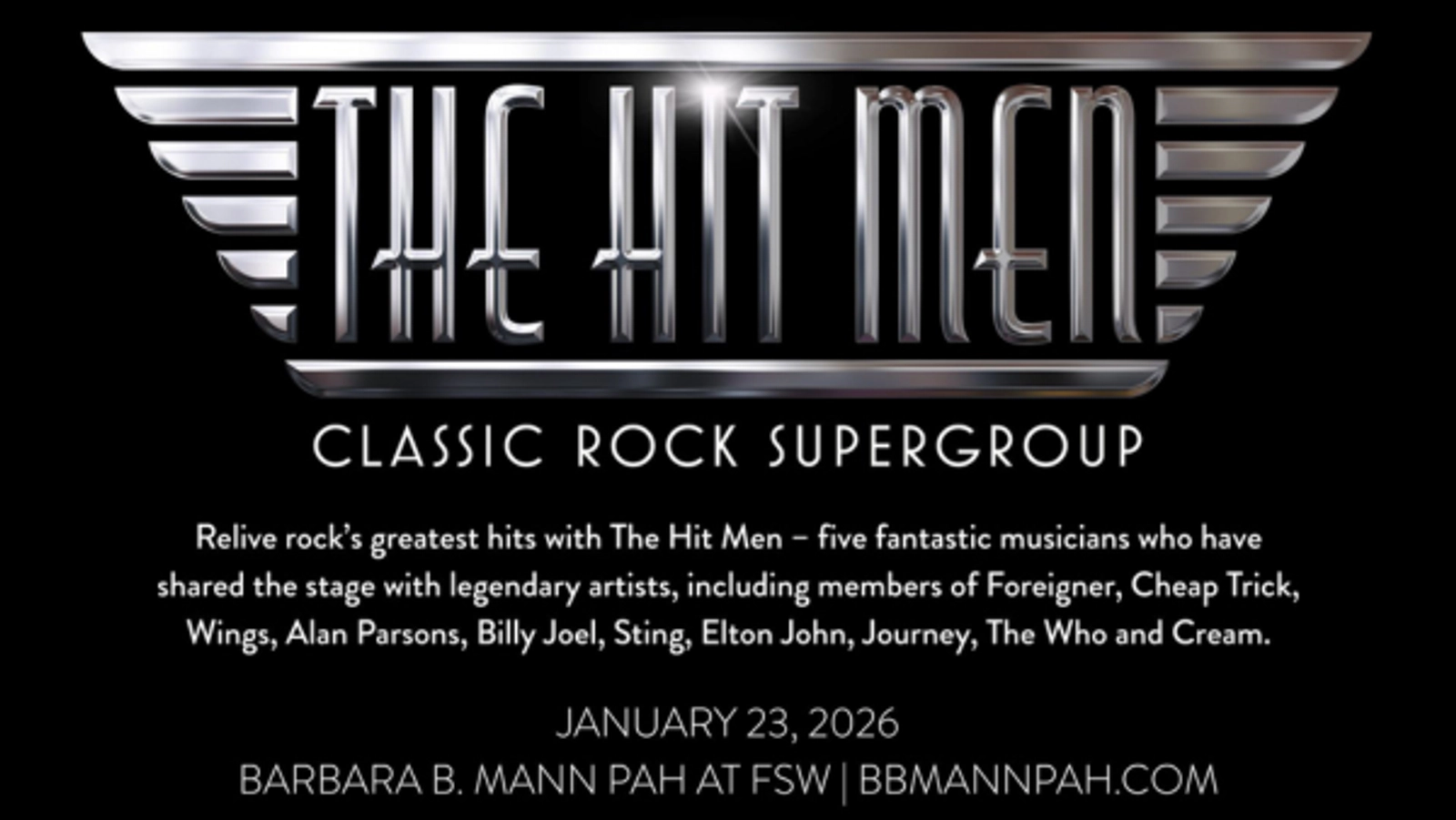 Win Tickets to see The Hit Men at Barbara B. Mann Performing Arts Hall