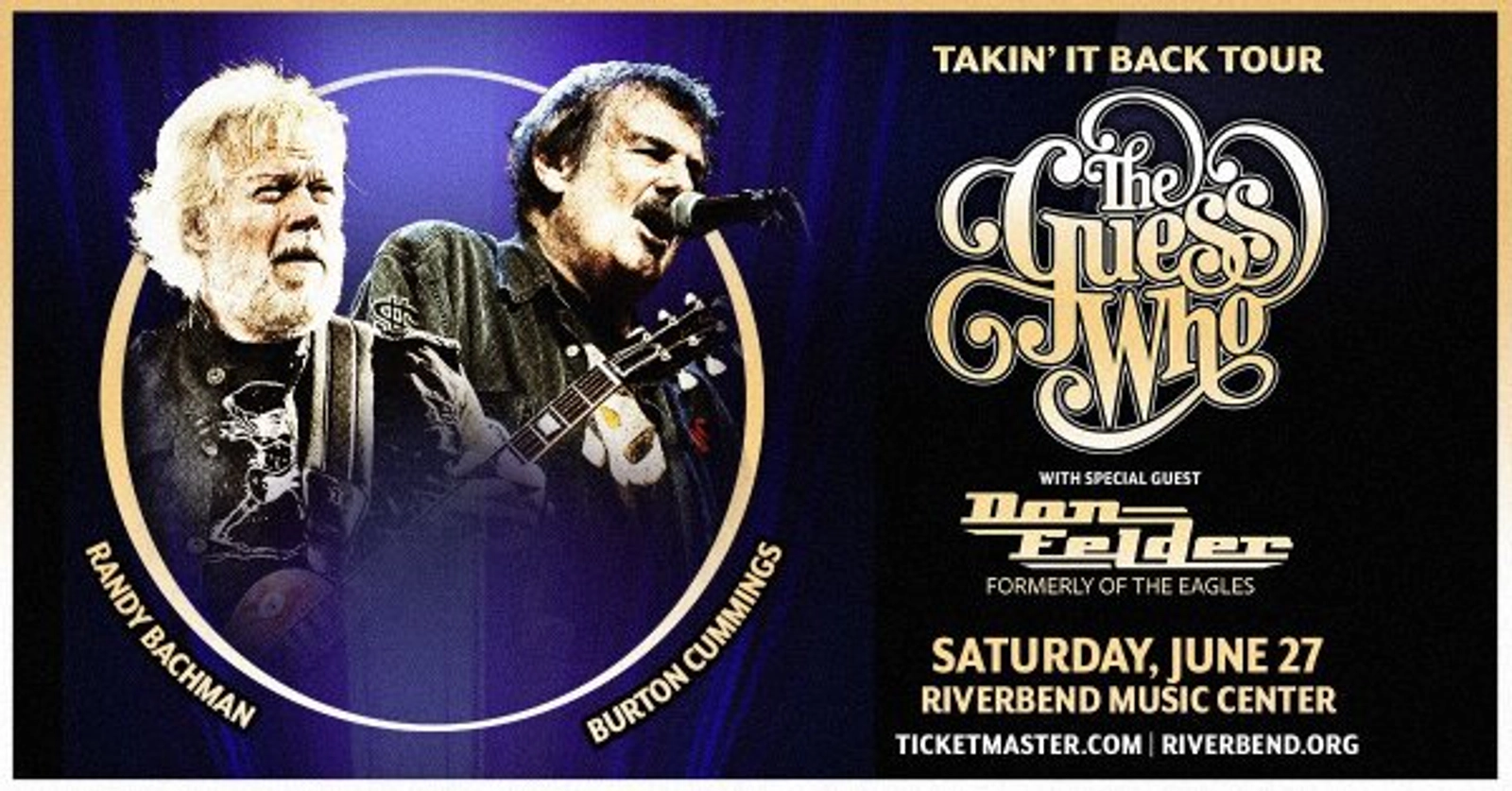 [WIN TICKETS] THE GUESS WHO @ RIVERBEND MUSIC CENTER