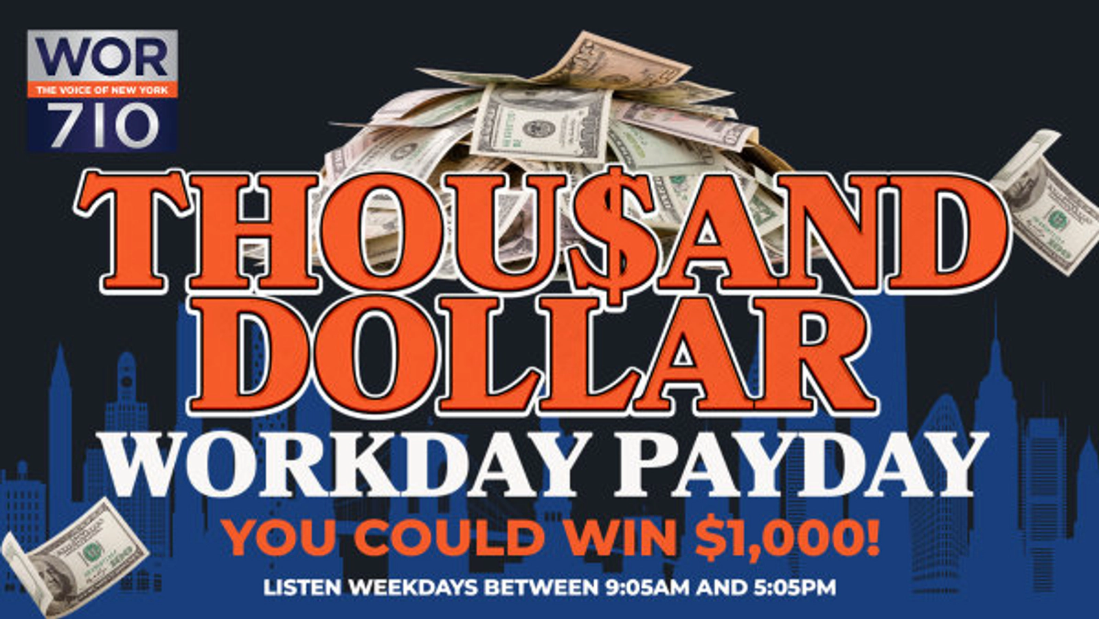 Listen To Win $1000 From The Workday Payday!