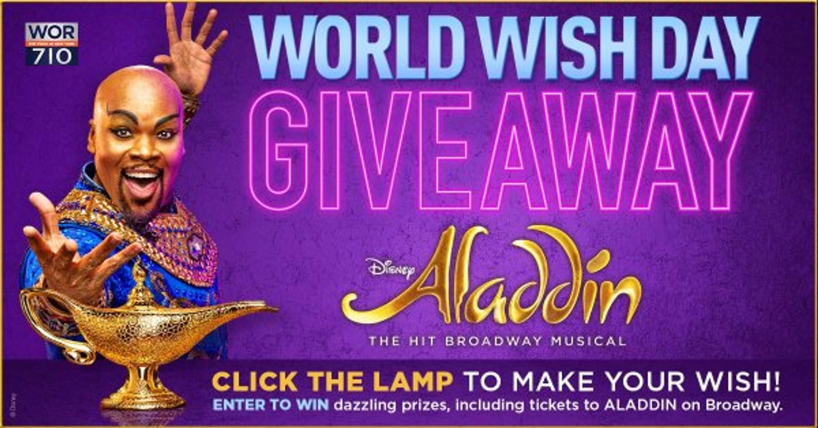 Win Tickets to see Aladdin on Broadway!