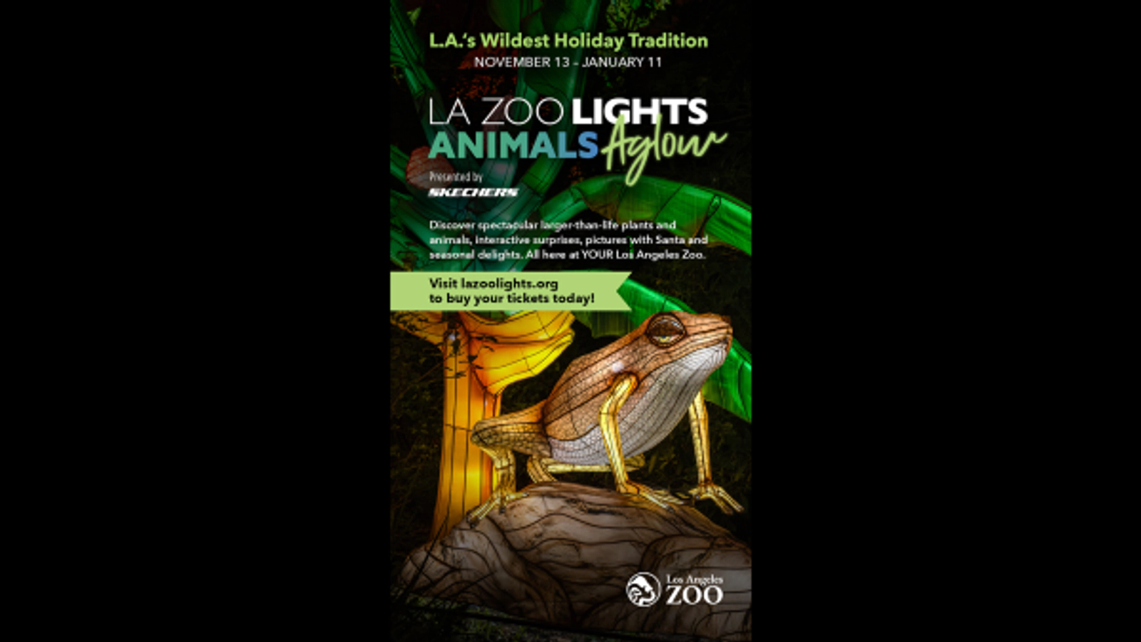 LA Zoo Lights- Animals Aglow Family 4-Pack Giveaway