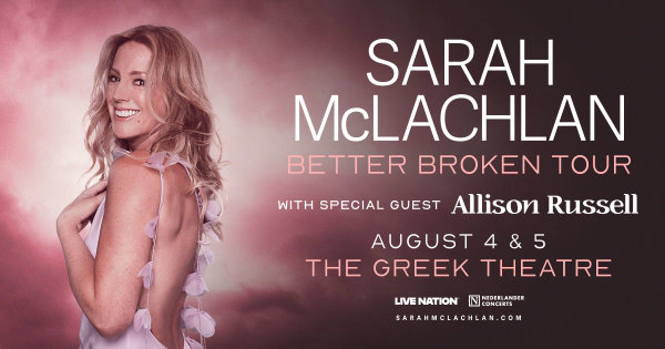 Enter To Win Tix To See Sarah McLachlan @ The Greek 8/4