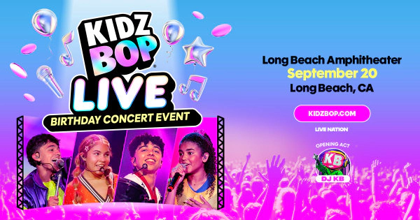 Enter To Win A 4-Pack of Tix To See KIDZ BOP LIVE @ LB Amph (9/20)
