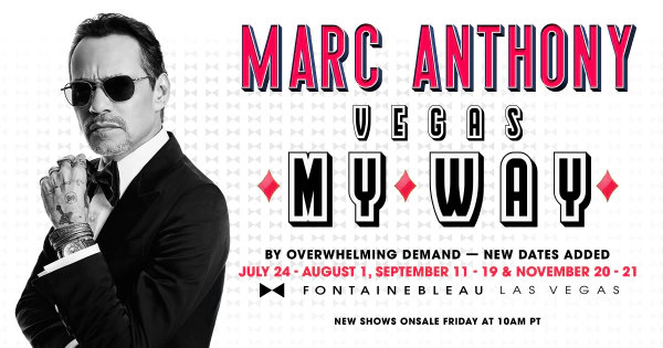 Enter to win a trip to see Marc Anthony LIVE in Las Vegas (SEPT 2026)
