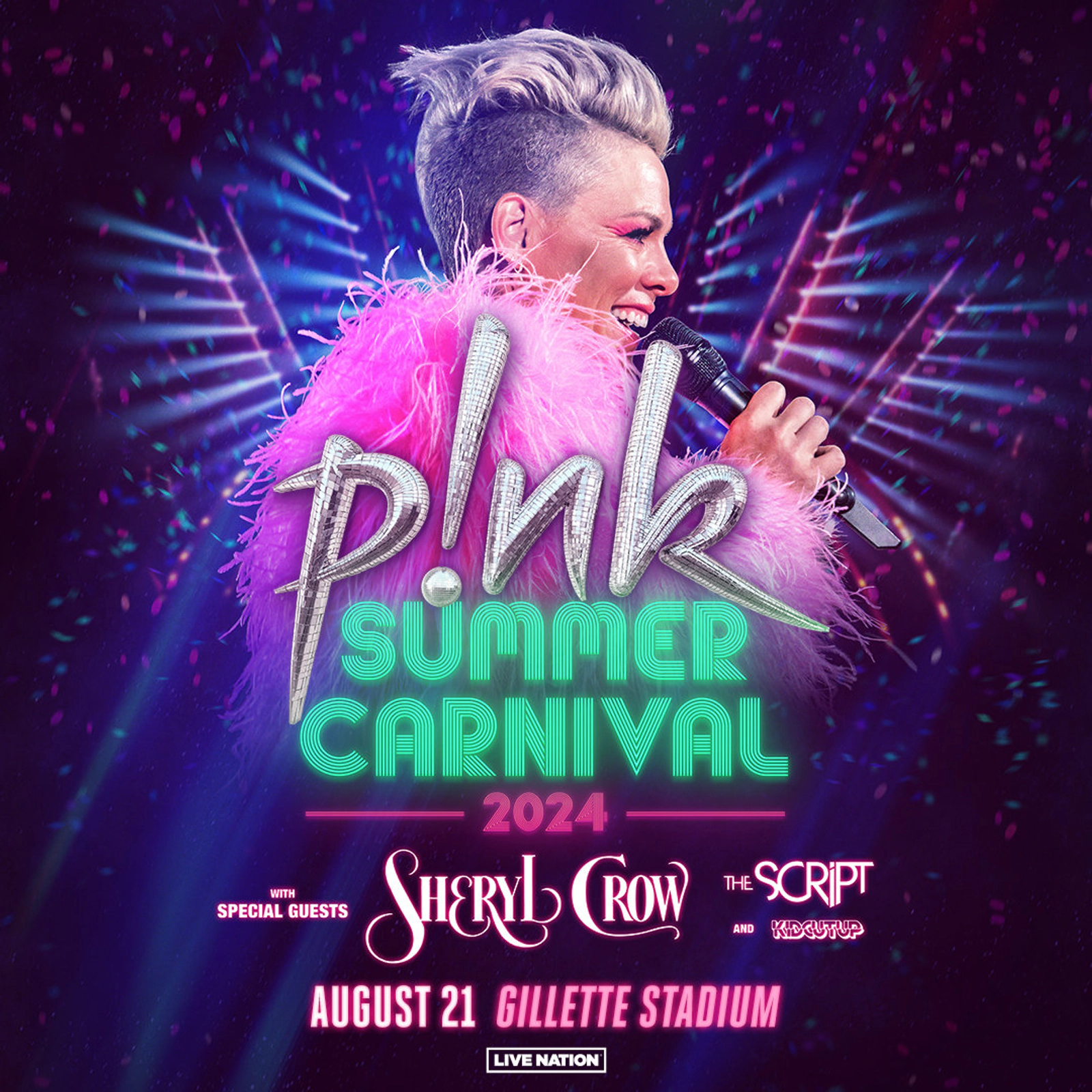 P!nk with Sheryl Crow and more at Gillette Stadium