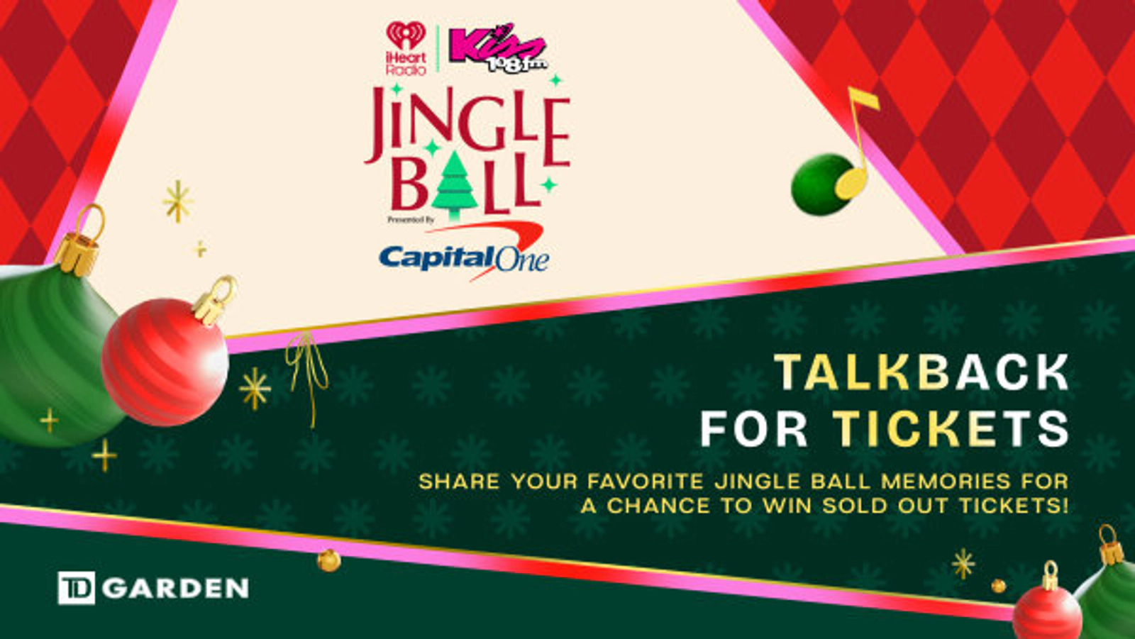Kiss 108 Jingle Ball- Talkback For Tickets