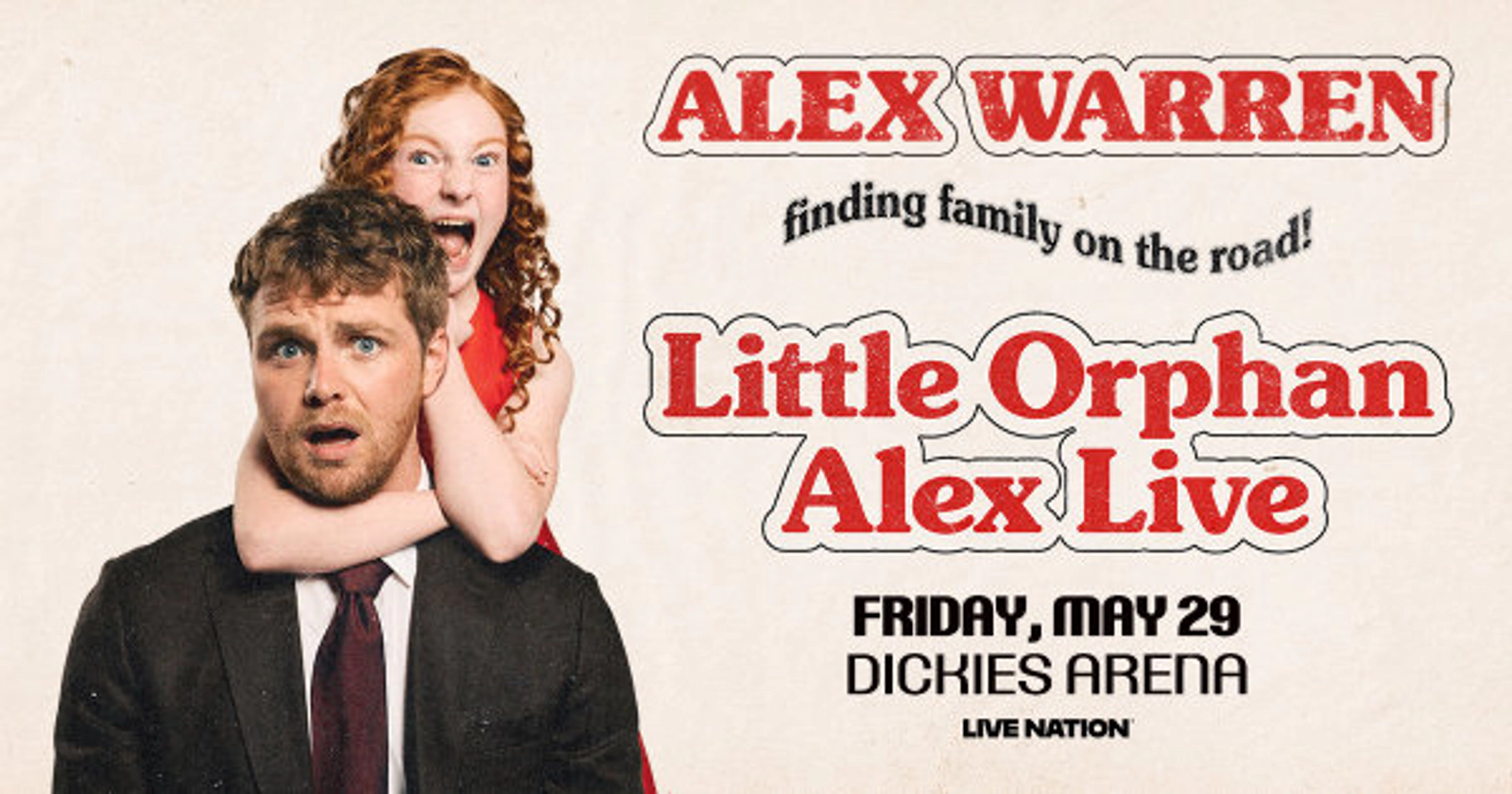 Enter to WIN tickets to Alex Warren Presents: Little Orphan Alex Live (TEXAS DATE)