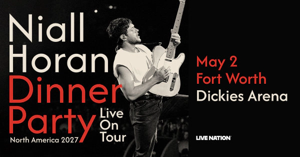 Enter to WIN tickets to Niall Horan: Dinner Party Live on Tour (TEXAS SHOW)