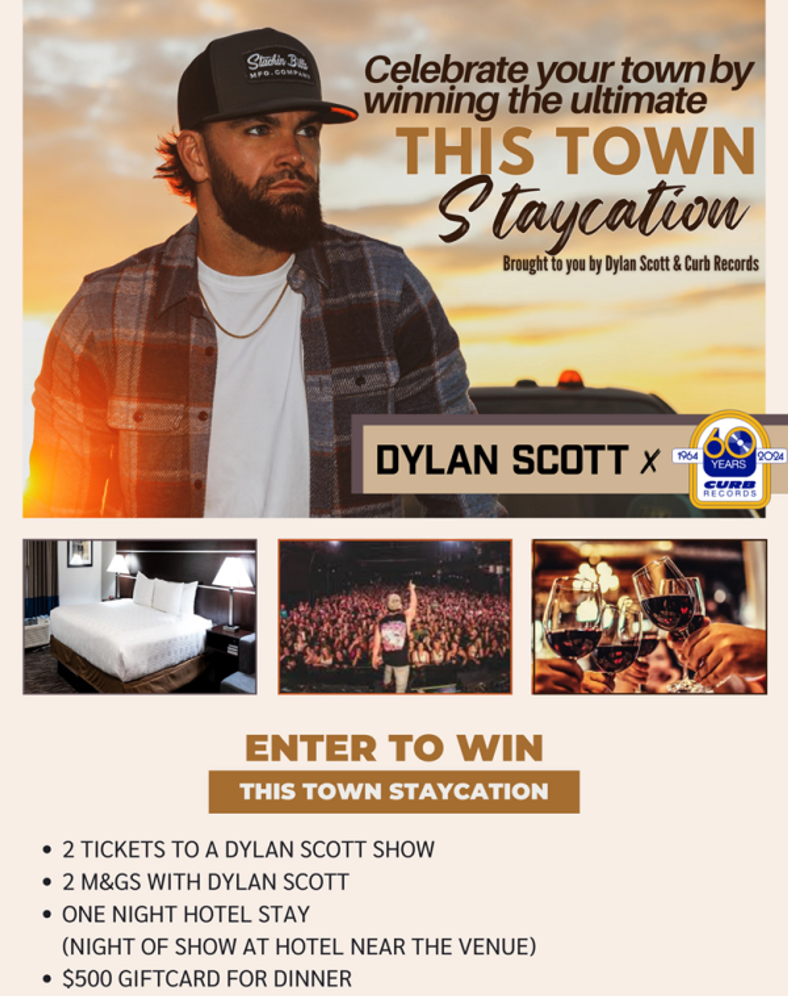 FREE BEE WEEKEND: Win A Dylan Scott Staycation!
