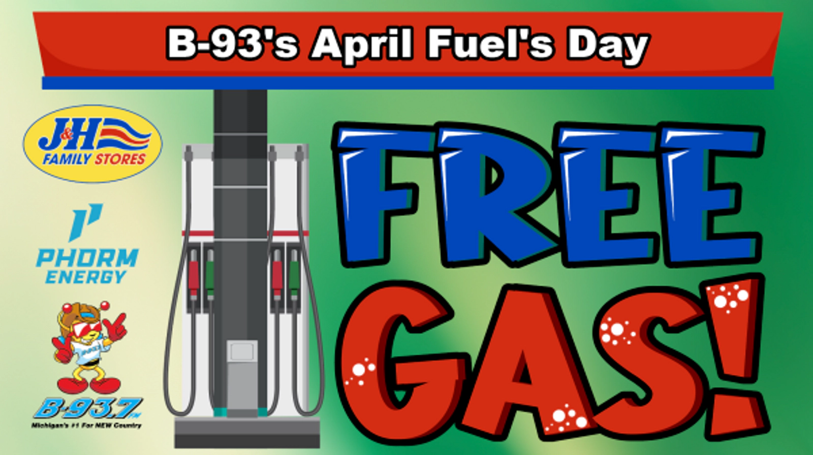 B-93's April Fuels Day: WIN FREE GAS
