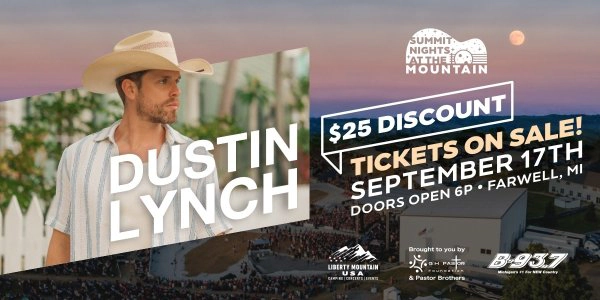 Win tickets to see Dustin Lynch at Liberty Mountain!