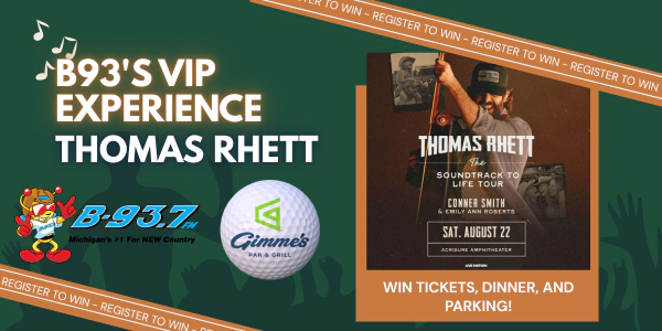 Enter to win the Gimme's VIP experience for Thomas Rhett!