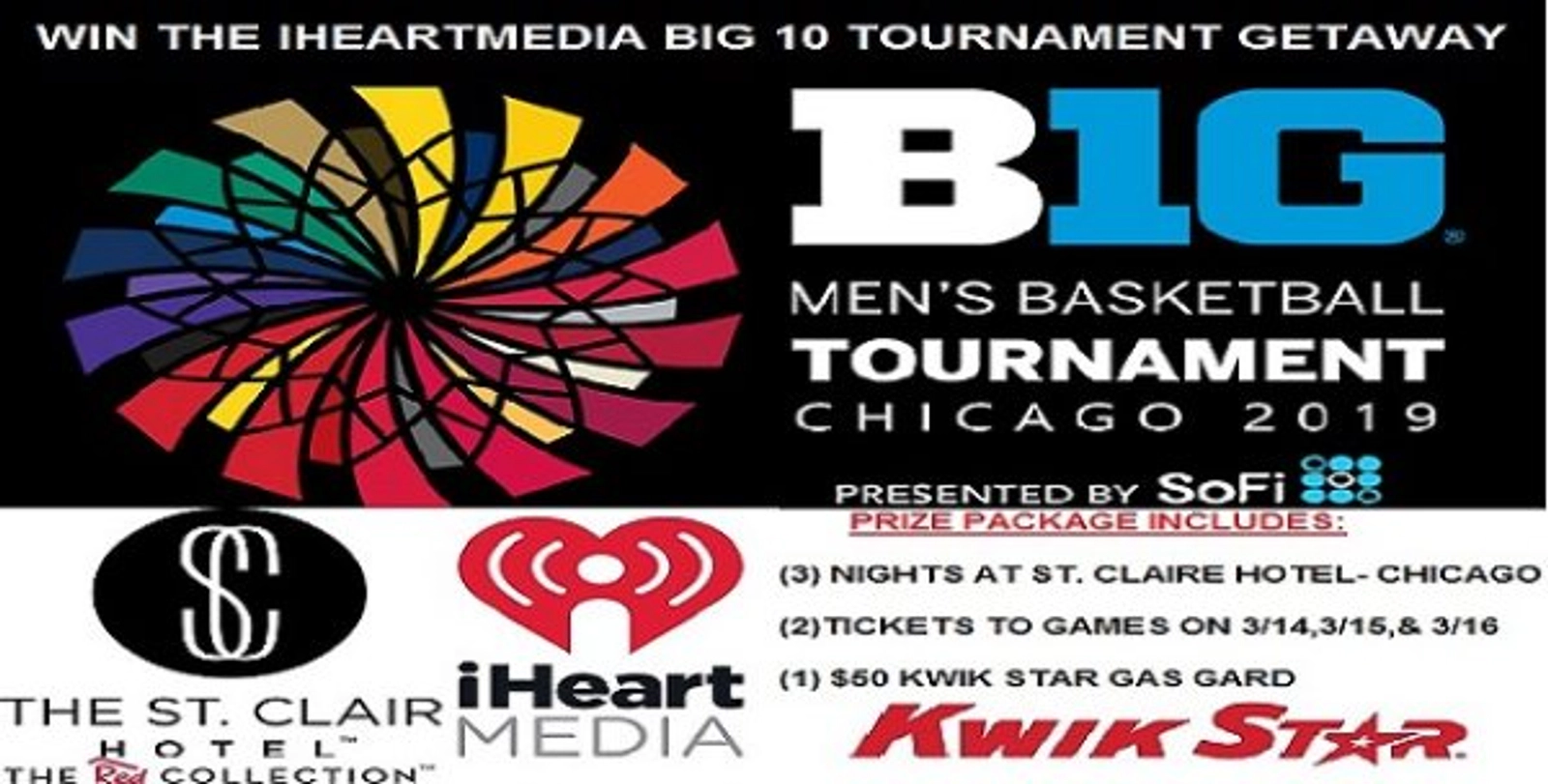 iHeartMedia Big 10 Basketball Tournament Getaway - Thumbnail Image
