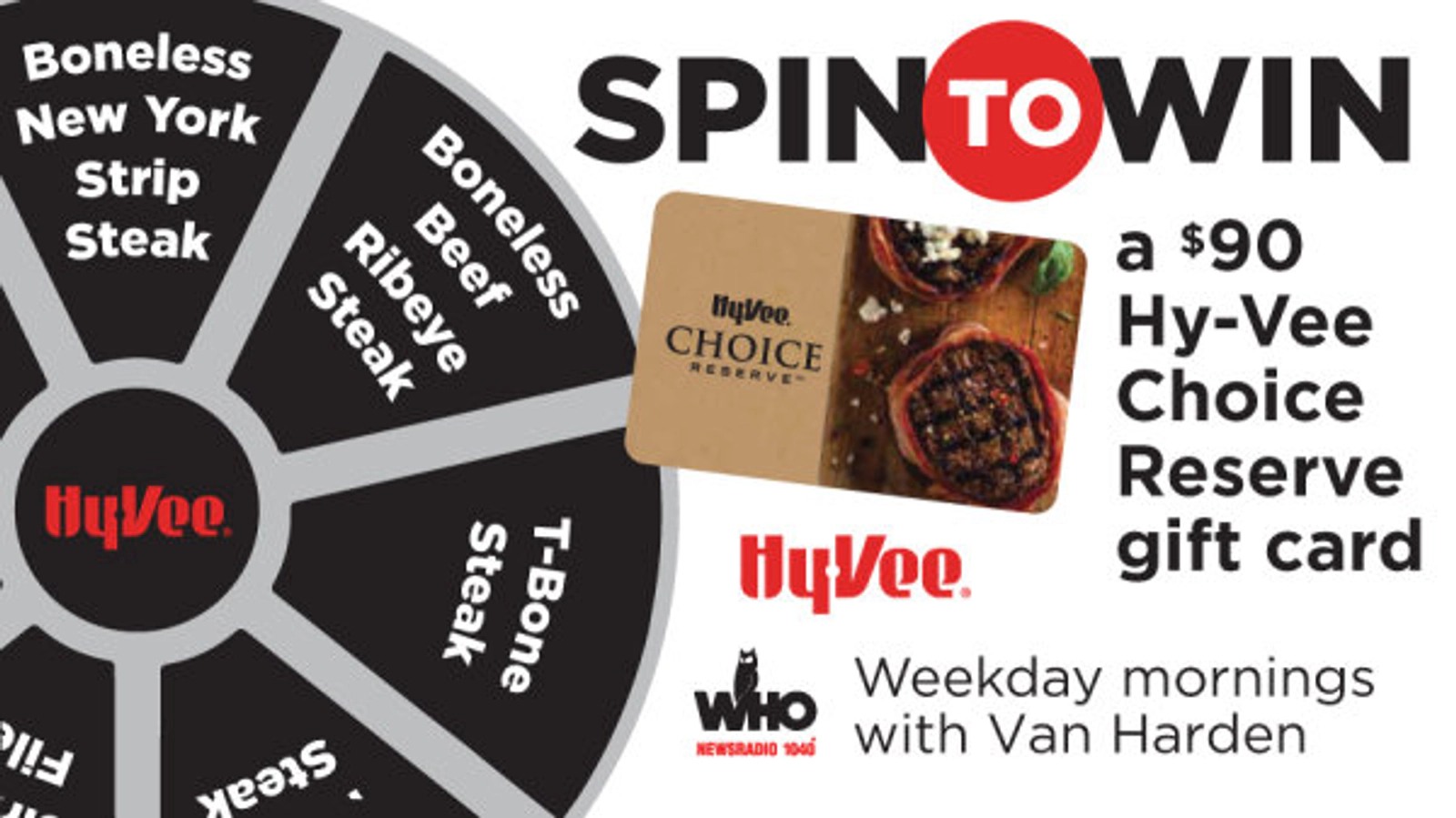Enter to Win a $90 Hy-Vee Meat Gift Card! - Thumbnail Image