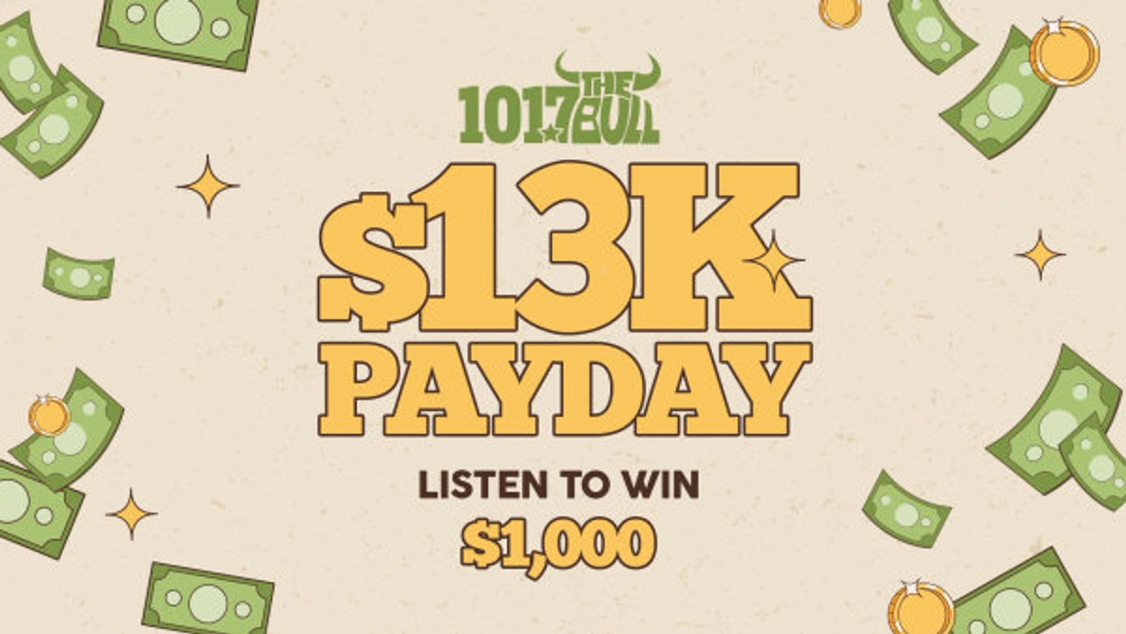 13K Payday: Listen To Win $1,000!