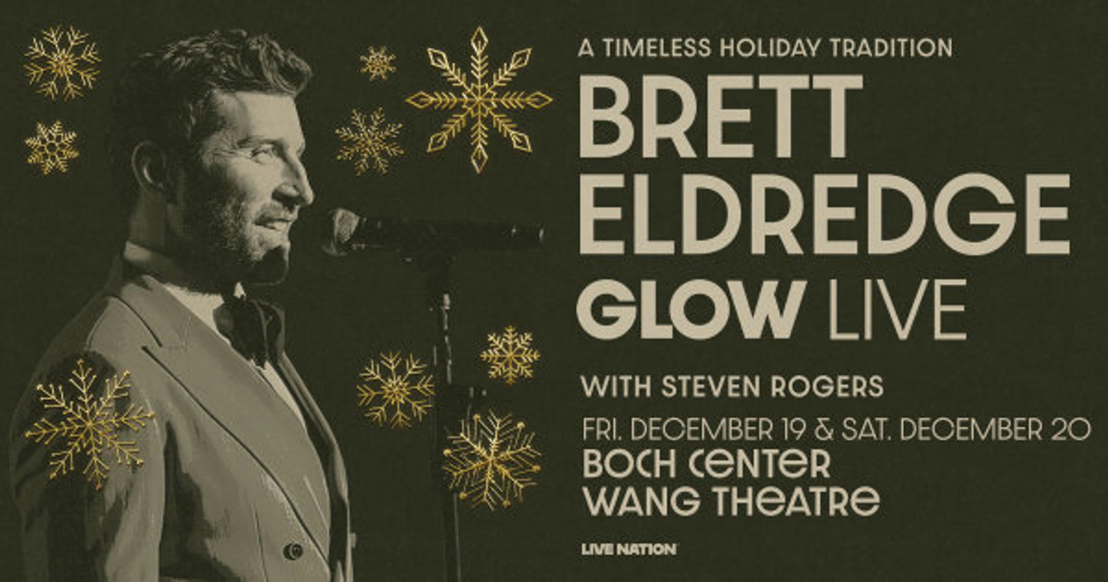 Brett Eldredge GLOW at Boch Center Wang Theatre