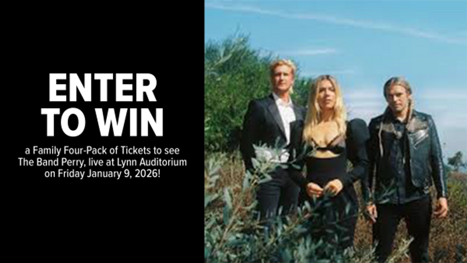 The Band Perry Lynn Auditorium Family 4 Pack Contest