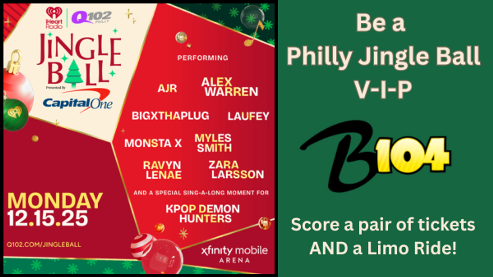 Be A Philly Jingle Ball VIP-Score Tickets And Limo To Philly Jingle Ball!