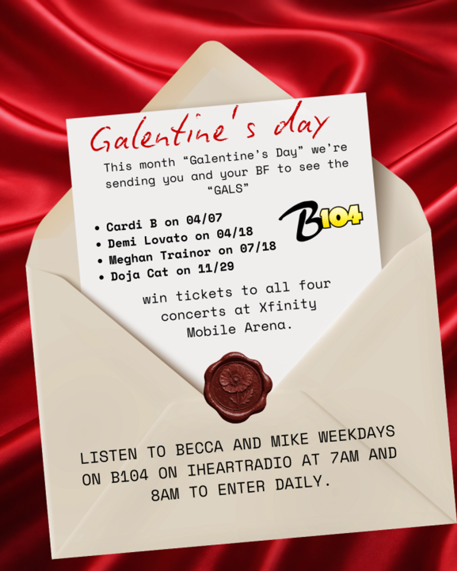 B104's Galentine's Day: Text the Keyword For Your Chance To Win!