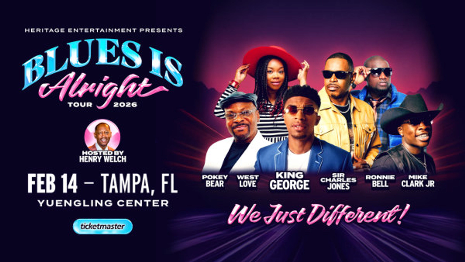 SIT FRONT ROW AT THE BLUES IS ALRIGHT TOUR!