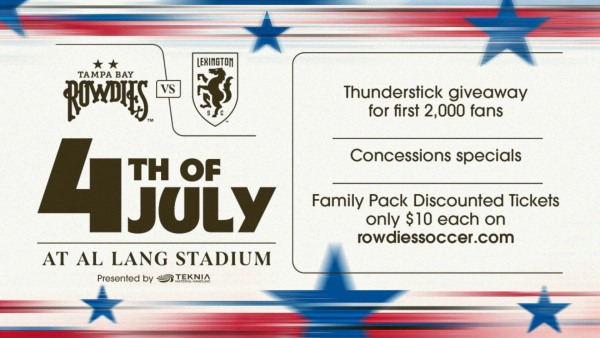 Spend 4th of July with the Tampa Bay Rowdies!