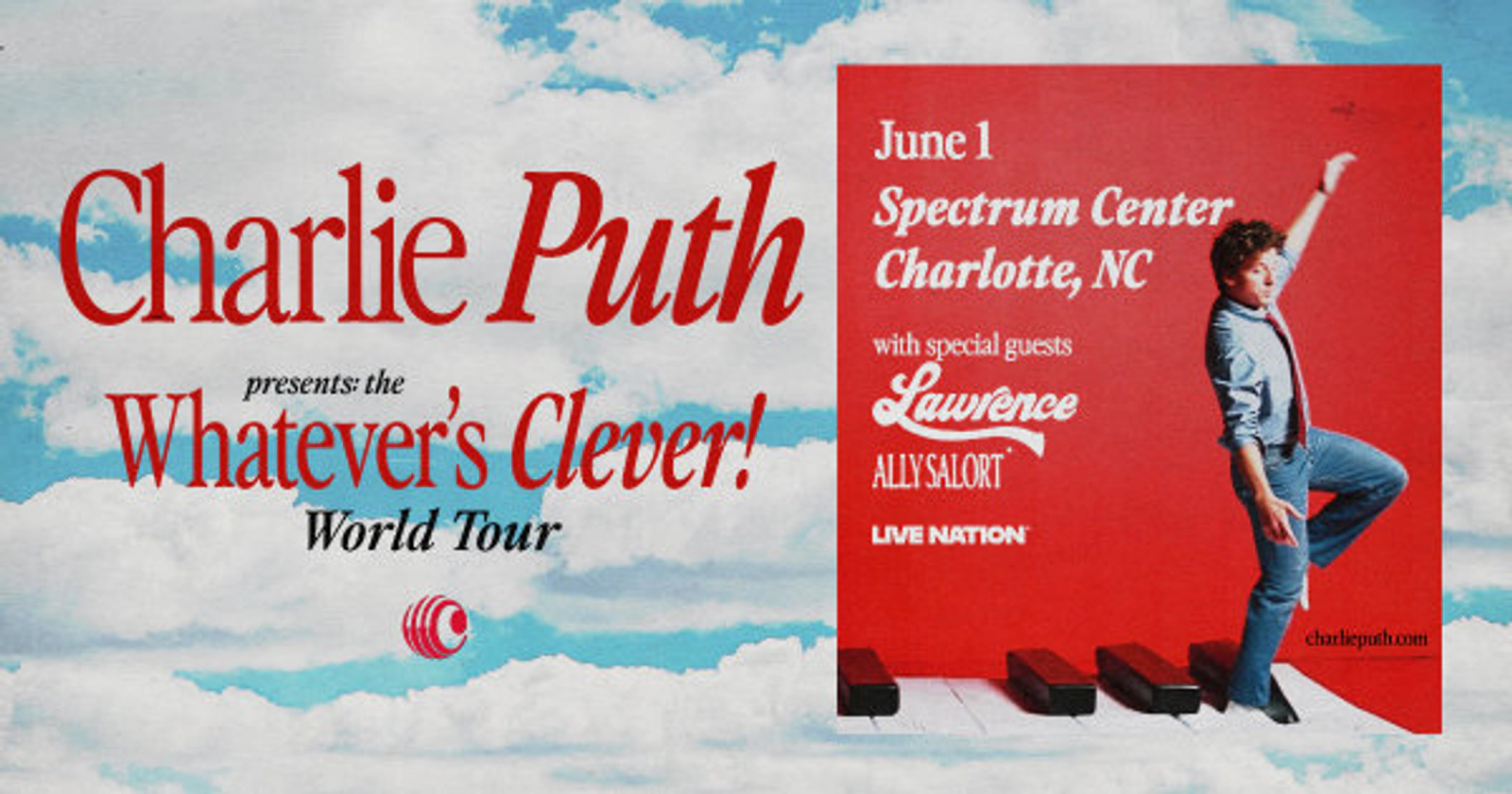 Win Charlie Puth Tickets 2026!