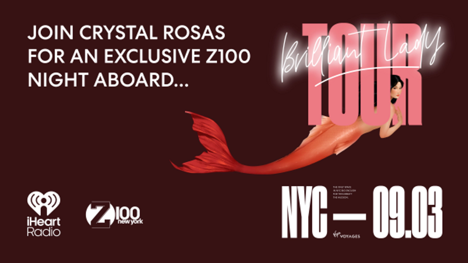 Enter To Win Access to Z100 Night on Virgin Voyages' Brilliant Lady