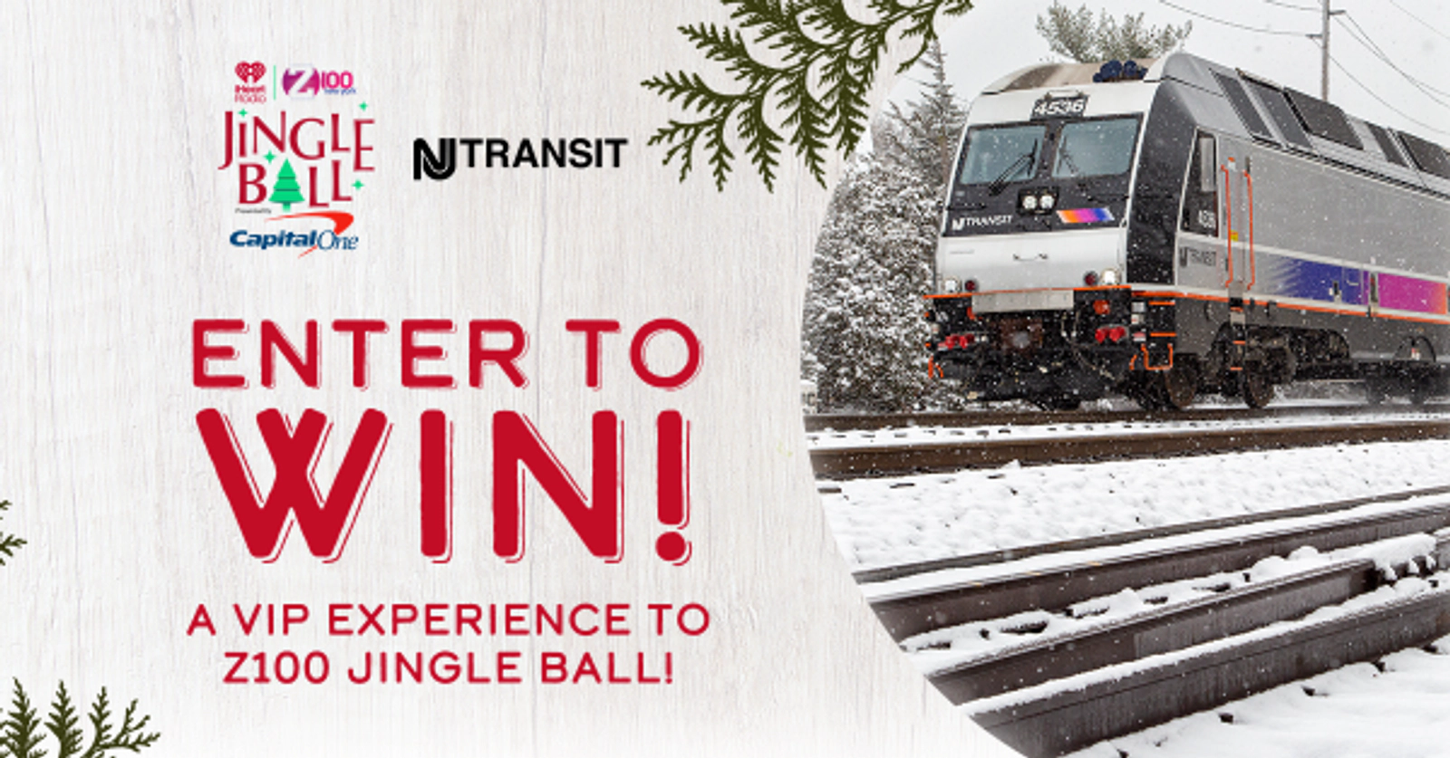 The music. The stars. The ultimate holiday concert — and your ride there is on NJ TRANSIT!