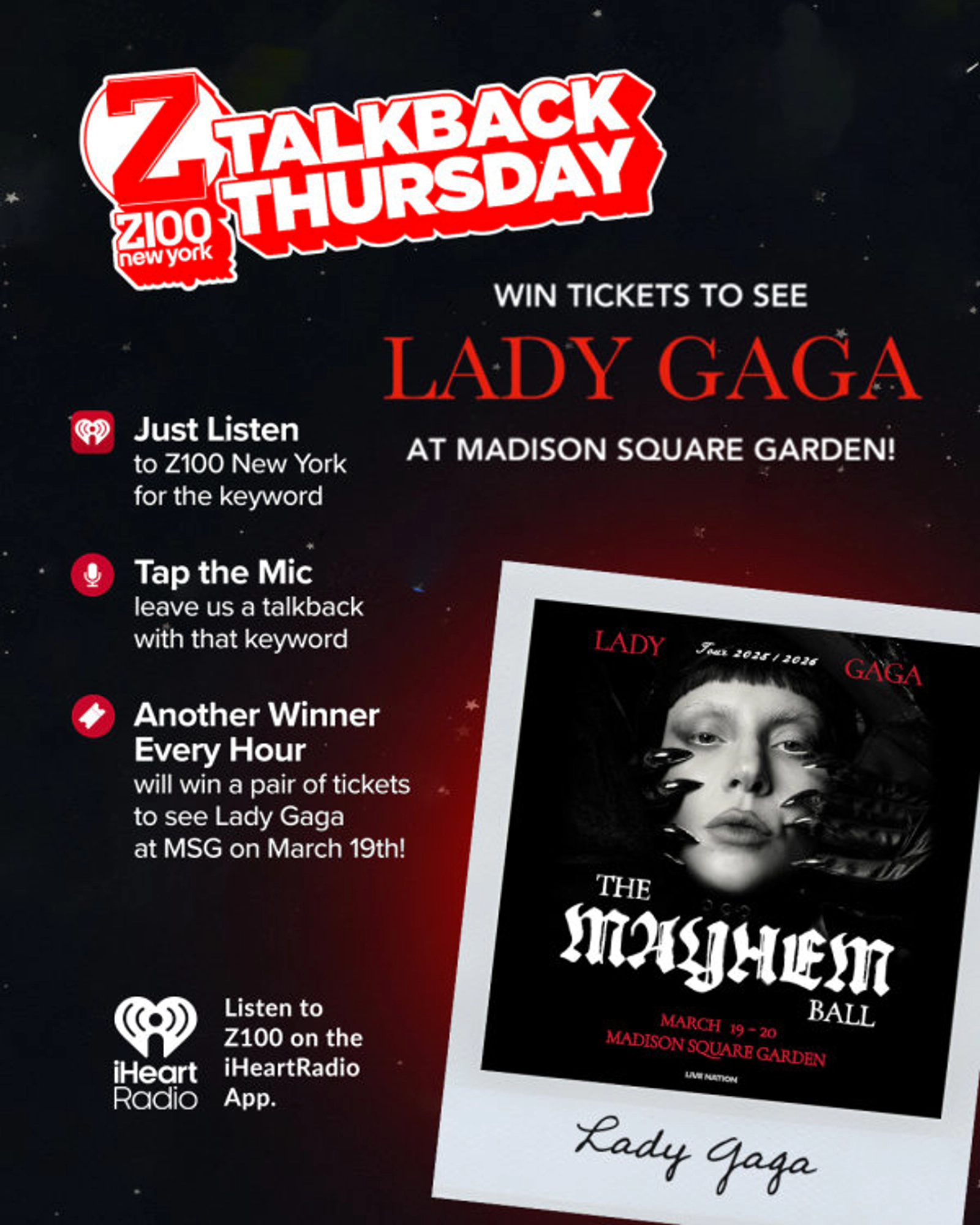 Win Ticket To See Lady Gaga!