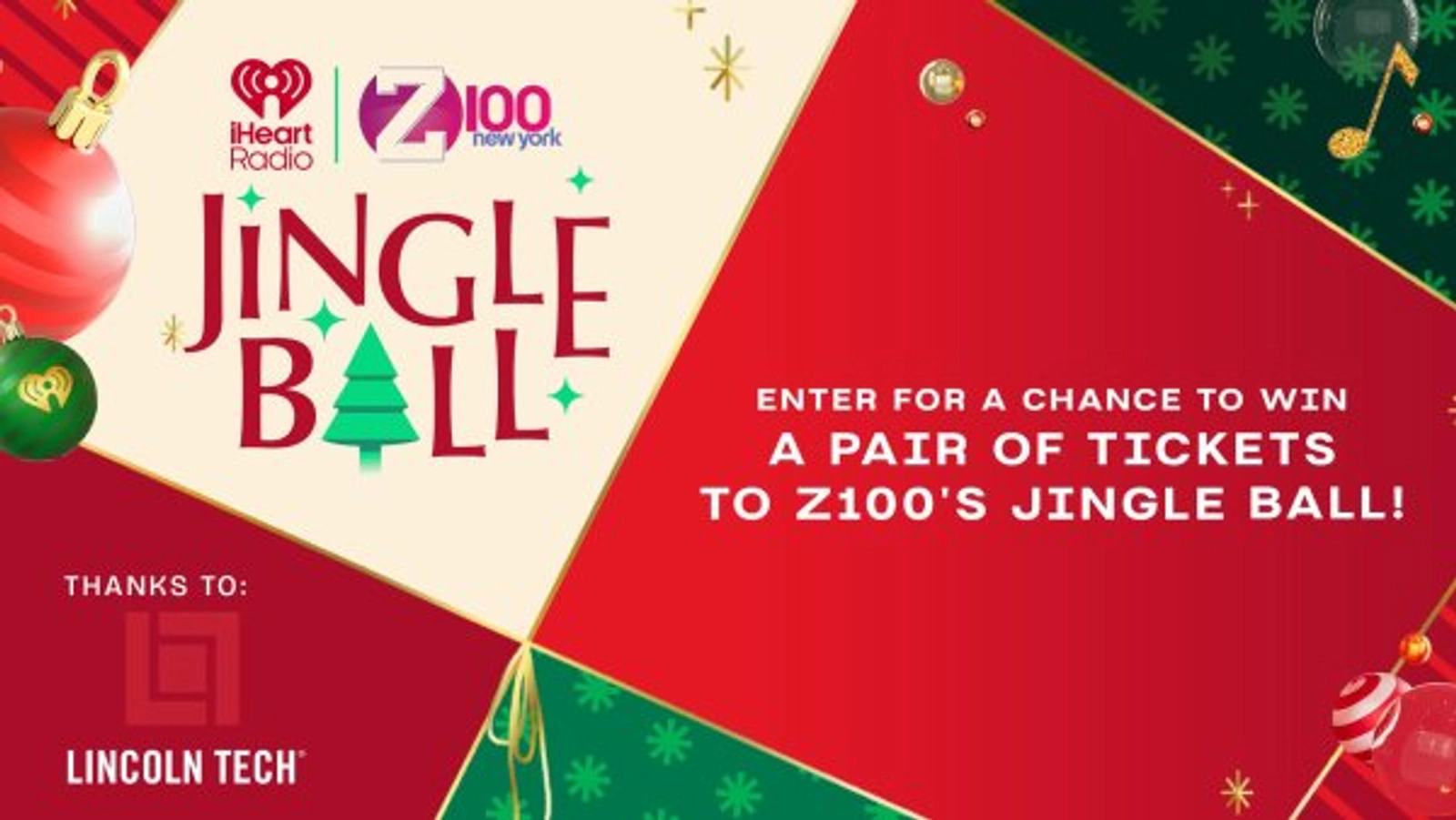 Win a Pair of Tickets to Jingle Ball, Courtesy of Lincoln Tech!