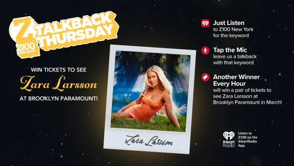 Win Tickets To See Zara Larsson!