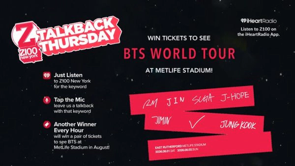Win Tickets To See BTS at MetLife Stadium!