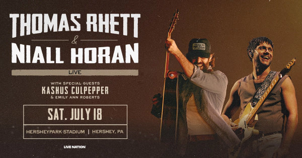 Win Tickets To See Thomas Rhett and Niall Horan at HersheyPark!