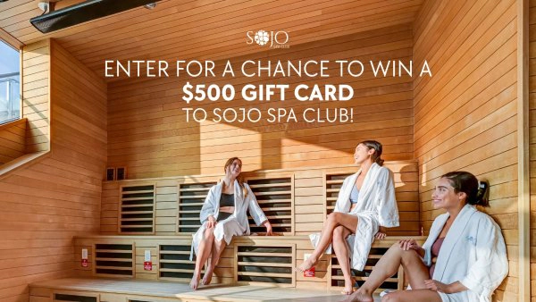 Enter for a chance to win a $500 gift card to SoJo Spa Club!