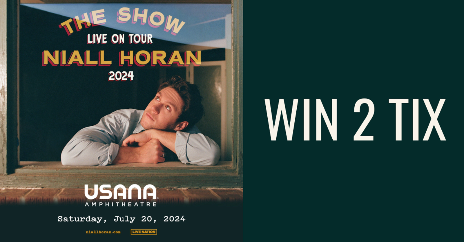 Win 2 Tix to Niall Horan on Saturday July 20th, 2024 at USANA