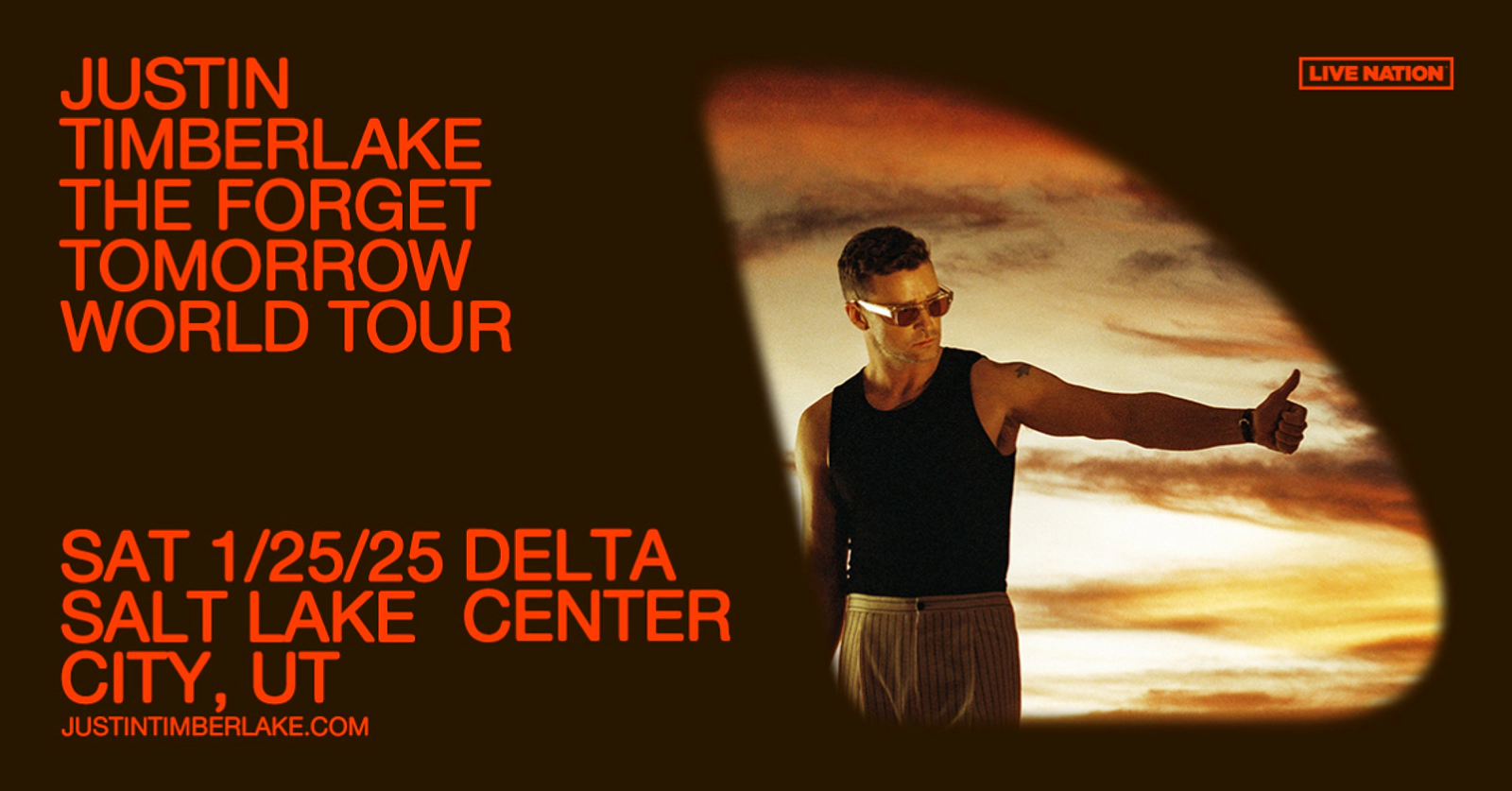 Win 2 Tix to Justin Timberlake on Saturday January 25th, 2025 at the Delta Center 97.1 ZHT