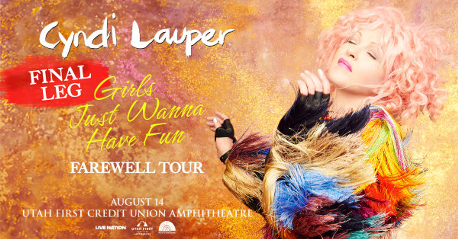 Win 2 Tix to Cyndi Lauper on August 14th at Utah First Credit Union Amphitheatre