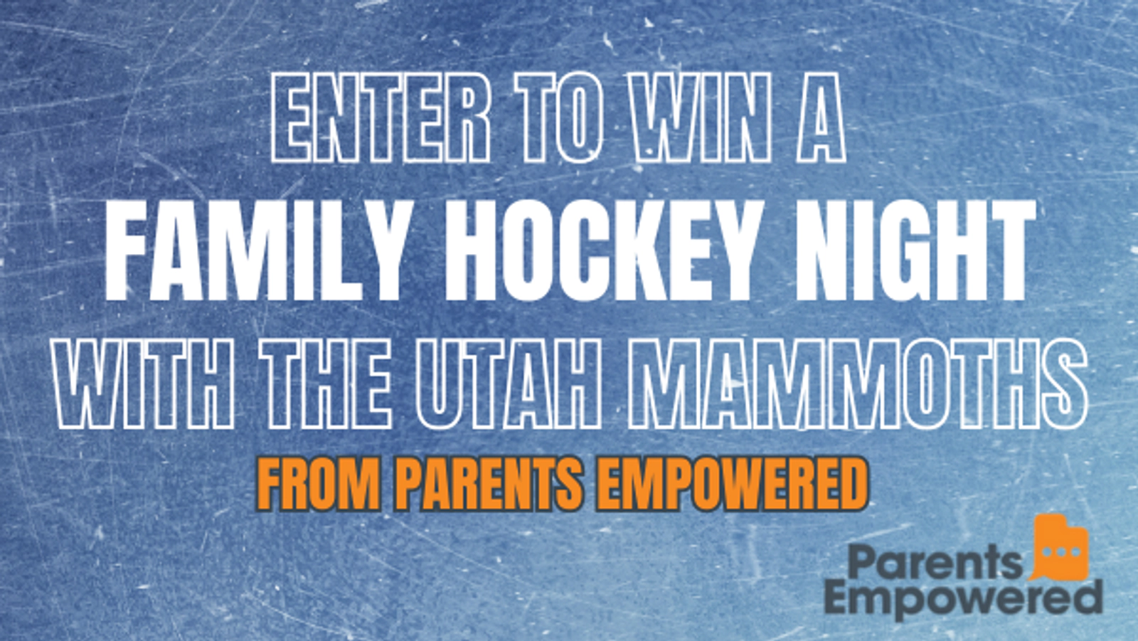Enter For A Chance To Win A Family Hockey Night With The Utah Mammoths