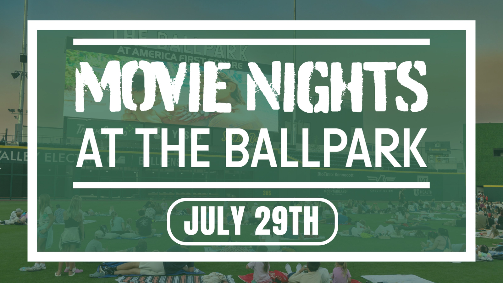 Win Four Tickets To Movie Nights At The Ballpark On July 29th!