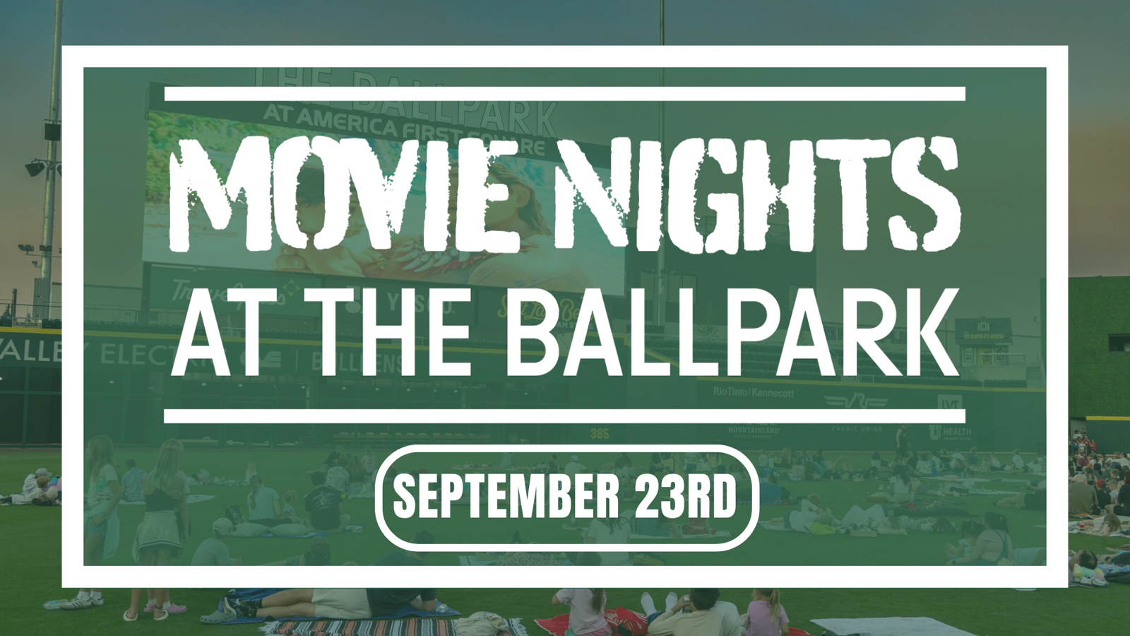 Win Four Tickets To Movie Nights At The Ballpark On Septemeber 23rd!