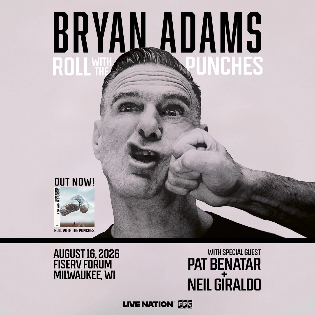 Win a pair of tickets to see Bryan Adams!