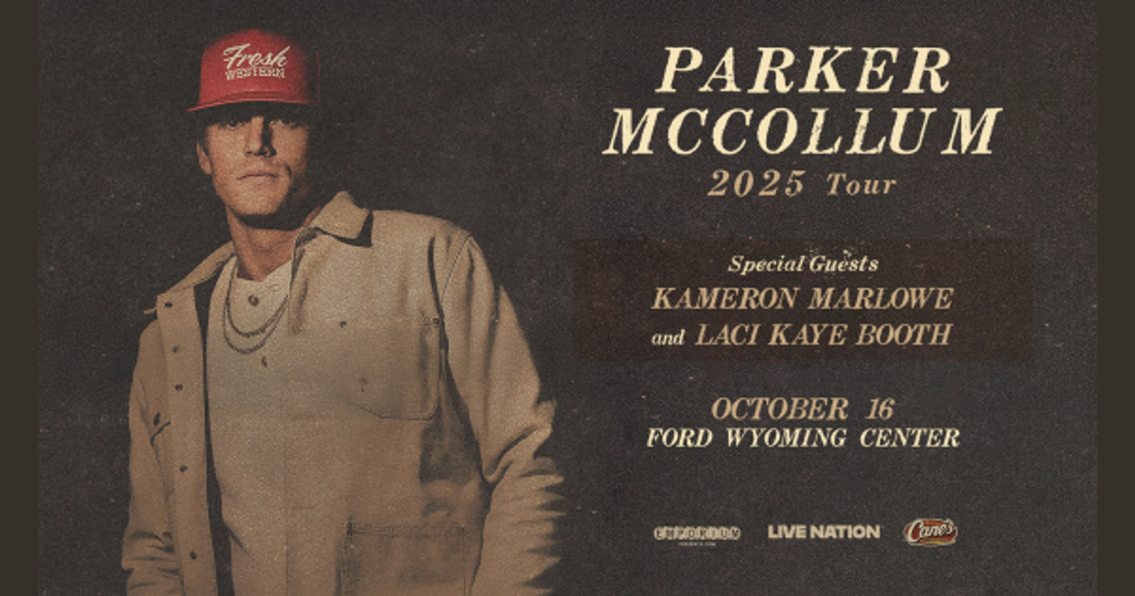 Parker McCollum in Casper, WY at Ford Wyoming Center!