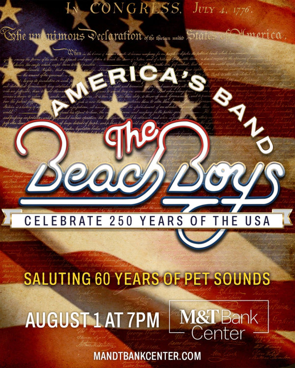 Enter to see The Beach Boys 2026 Tour LIVE at M&T Bank Center!