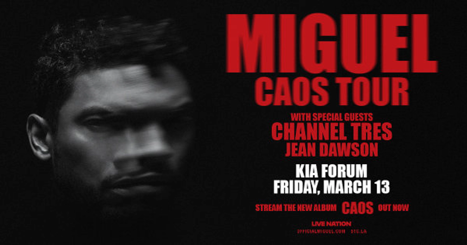 Enter to Win a Pair of Tickets to see Miguel at Kia Forum! (3/13)